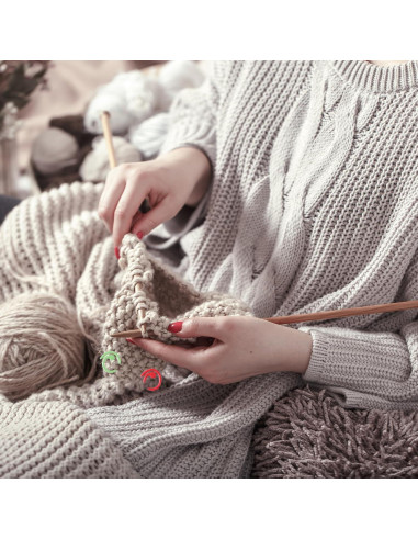 60 Marcadores de Puntos de Costura Metalicos Hariendny - Coloridos