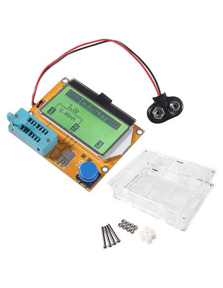 Kit Medidor Multifuncional ACEIRMC Mega 328 - Probador Transistores LCD