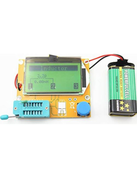 Kit Medidor Multifuncional ACEIRMC Mega 328 - Probador Transistores LCD