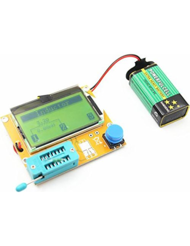 Kit Medidor Multifuncional ACEIRMC Mega 328 - Probador Transistores LCD