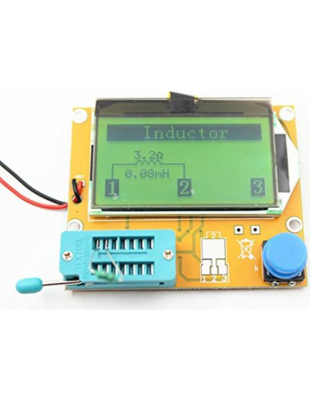 Kit Medidor Multifuncional ACEIRMC Mega 328 - Probador Transistores LCD