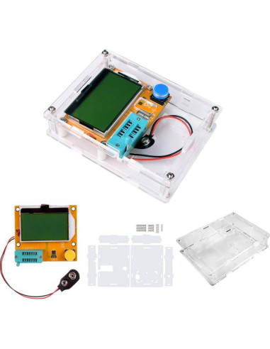 Kit Medidor Multifuncional ACEIRMC Mega 328 - Probador Transistores LCD