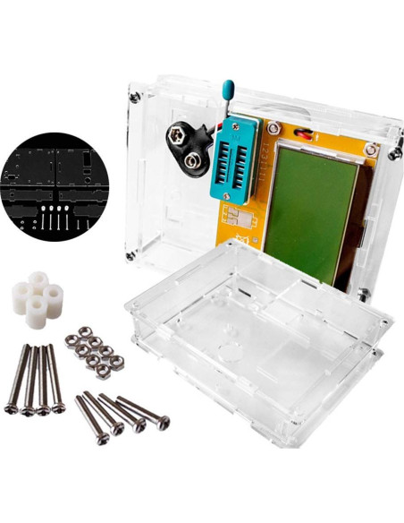 Kit Medidor Multifuncional ACEIRMC Mega 328 - Probador Transistores LCD