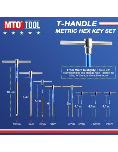 Juego de Llaves Allen MTO 8 Piezas 2-10mm con Soporte 2