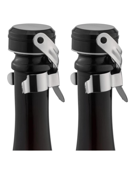 Tapones de Vino y Champagne WOTOR de Acero Inoxidable - 2 Paquete
