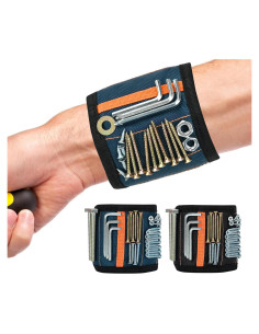 Paquete de 2 Pulseras Magnéticas Azuneyeunt - Herramientas