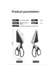 Cortador y Servidor de Pizza XingCRYao, Acero Inoxidable, 15.24 cm 2