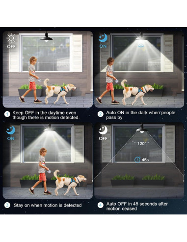 Bombillas LED TORKASE con Sensor de Movimiento 13W 2Pack