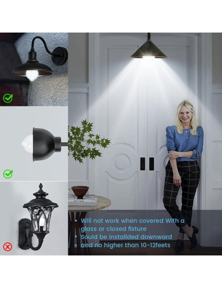 Bombillas LED TORKASE con Sensor de Movimiento 13W 2Pack Bombillas LED TORKASE con Sensor de Movimiento 13W 2Pack