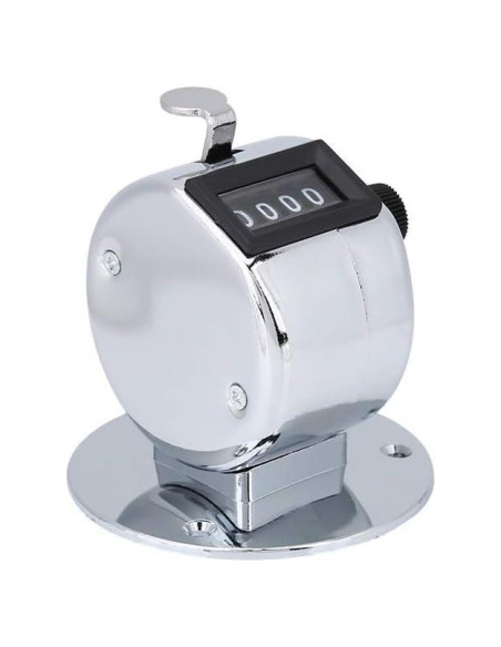 Contador Manual de Mano CYTGOUPER 4 Dígitos Acero Inoxidable