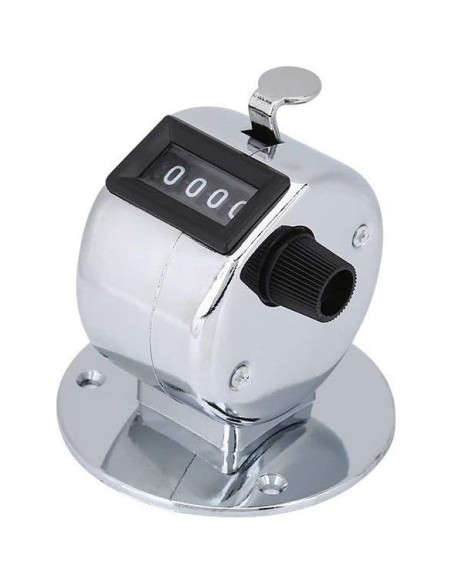 Contador Manual de Mano CYTGOUPER 4 Dígitos Acero Inoxidable