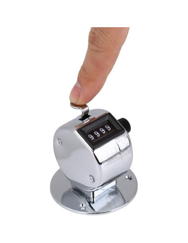 Contador Manual de Mano CYTGOUPER 4 Dígitos Acero Inoxidable
