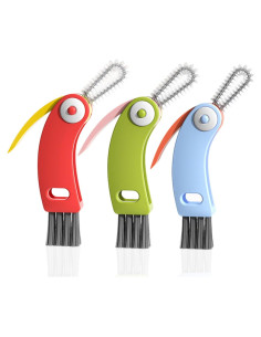 Juego de cepillos de limpieza ELESDA 3 en 1 para botellas y tazas