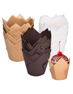 Forros de Cupcake Tulipán Vacnkoy 200 Unidades Biodegradables
