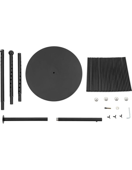 Soporte de Exhibición de Bufandas LUOSHALIYA 30 Niveles Negro