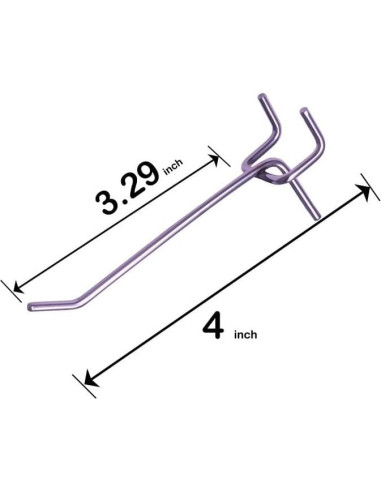 Ganchos de Tablero de Clavos KINOMI 30 Piezas 10 cm Plata