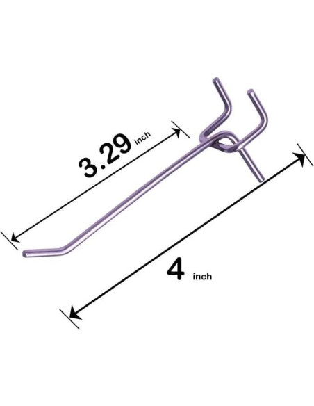 Ganchos de Tablero de Clavos KINOMI 30 Piezas 10 cm Plata
