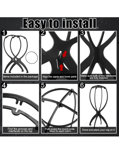 Juego de 2 Soportes para Pelucas ProSuites con 2 Bolsas