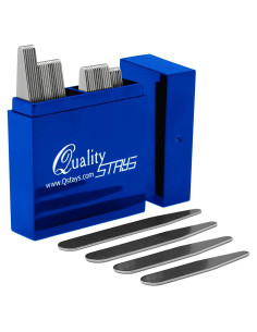 Permanentes Metálicas para Cuellos de Camisas de Hombre - 36 Piezas