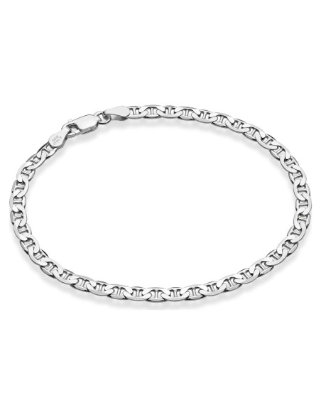 Pulsera de Tobillo Miabella 925 Plata de Ley 4mm Hecha en Italia Pulsera de Tobillo Miabella 925 Plata de Ley 4mm Hecha en Italia