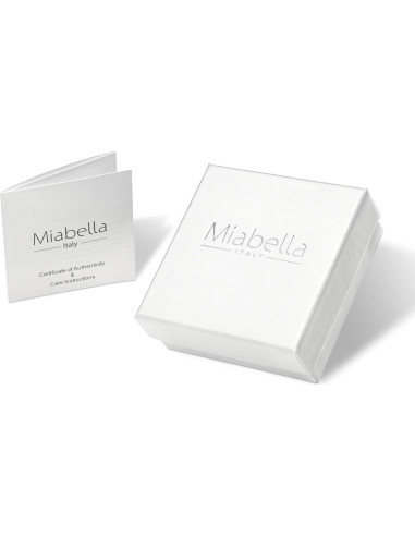 Pulsera de Tobillo Miabella 925 Plata de Ley 4mm Hecha en Italia