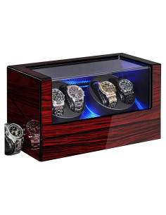 Reloj Winder ANWBROAD JWW011Y con Luz LED y 4 Modos