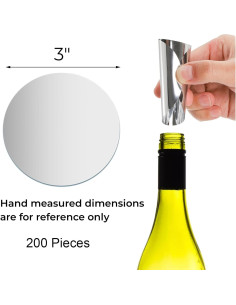 Vertedores de Vino Hiceeden 200 Pcs Reutilizables Antigoteo 2