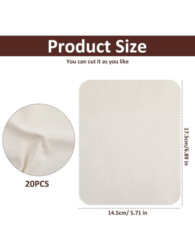 Paño de Chamois LXUEJIE 20 Piezas para Artistas 24.89x16cm