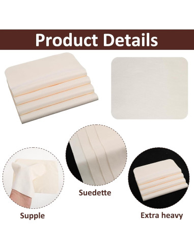 Paño de Chamois LXUEJIE 20 Piezas para Artistas 24.89x16cm