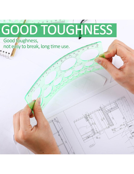 Paquete de 5 Plantillas de Círculo ForraFun - Dibujo Geométrico