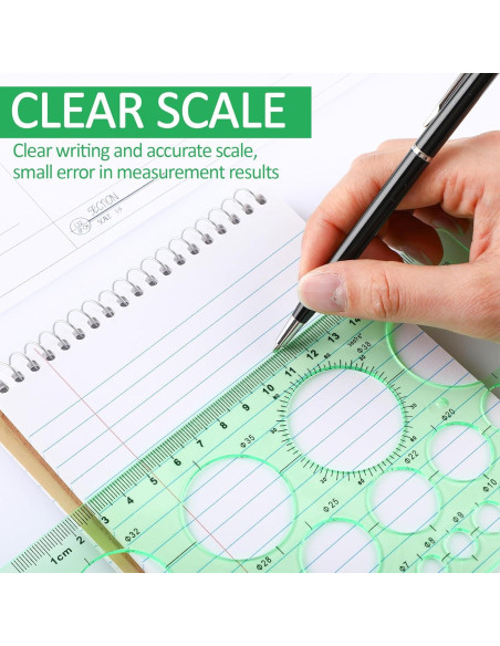 Paquete de 5 Plantillas de Círculo ForraFun - Dibujo Geométrico