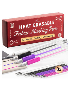 Bolígrafos Borrables por Calor Lange & Knig - 4 Unidades + 8 Recargas