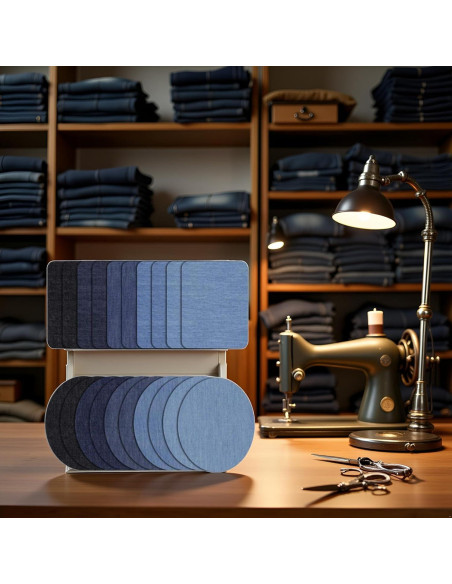 Set de 5 Parches Ovalados Tustao para Planchar Denim Grande