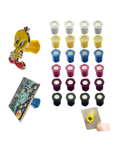 24 Sujetadores Magnéticos Josuyofo para Pines de Esmalte Multicolor
