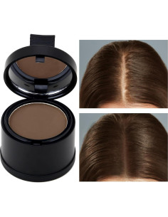 Polvo para Raíces Boobeen 30g - Cobertura Cabello Delgado Marrón Claro 2