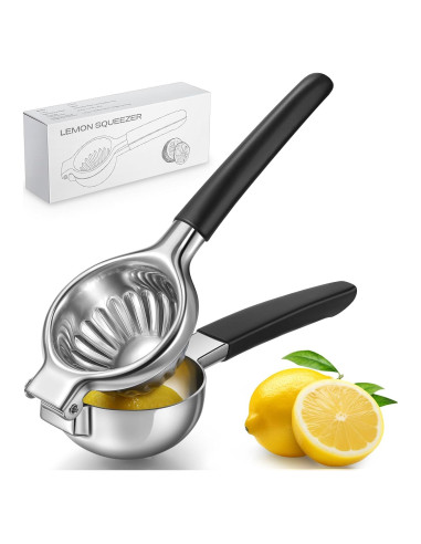 Exprimidor de Limón Sopito de Acero Inoxidable 388g Manual