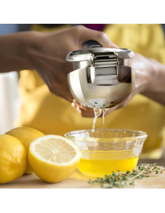 Exprimidor de Limón Sopito de Acero Inoxidable 388g Manual 2