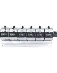 Contador de Tally Mecánico GOGO 6 Unidades Acero Inoxidable 2