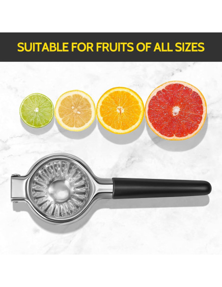 Exprimidor de Limón Sopito de Acero Inoxidable 388g Manual