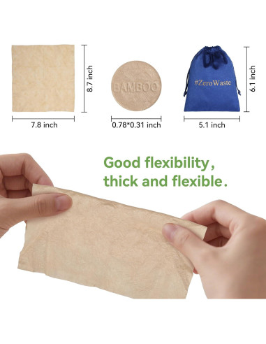 Toallas Comprimidas de Bambú MORGIANA - Paquete de 100 Unidades