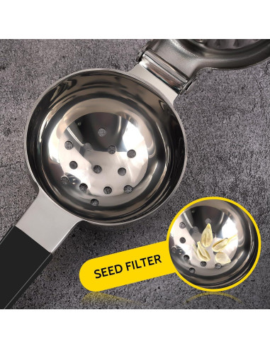 Exprimidor de Limón Sopito de Acero Inoxidable 388g Manual