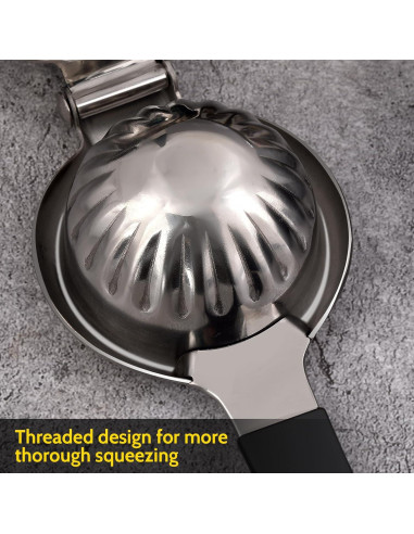 Exprimidor de Limón Sopito de Acero Inoxidable 388g Manual