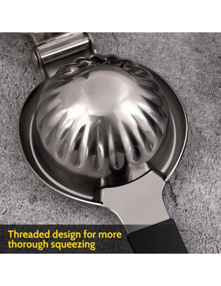 Exprimidor de Limón Sopito de Acero Inoxidable 388g Manual