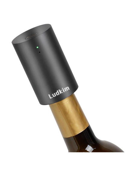 Tapón de Vino Eléctrico Ludkim VS06U Recargable Automático