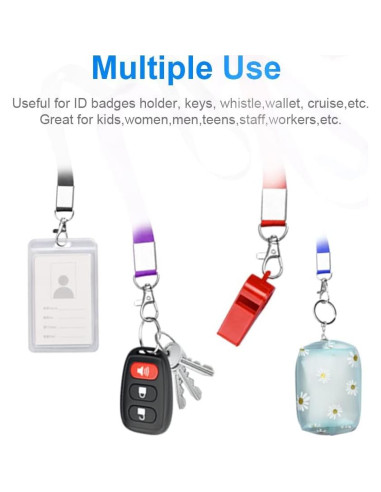 Cintas para Insignias Mcyye 5 PCS Nylon 48 cm con Clip Giratorio