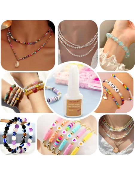 Pegamento para Joyería ZUAWAE 2PC, Adhesivo Claro para Manualidades