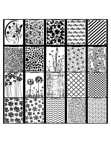 20 Carpetas de Relieve Plástico HekouJiub 15x10.5 cm Vintage