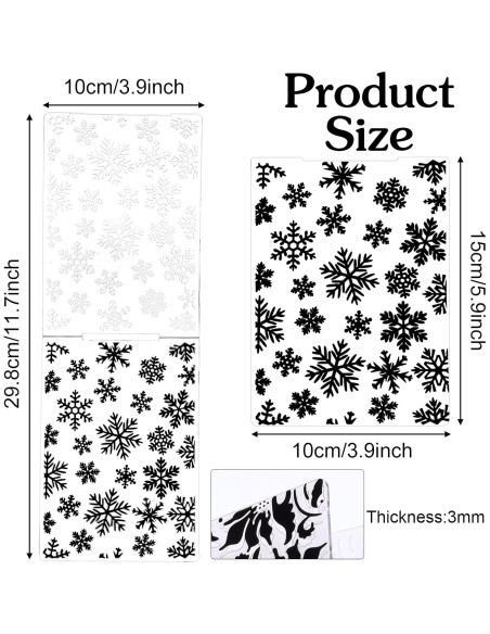 20 Carpetas de Relieve Plástico HekouJiub 15x10.5 cm Vintage