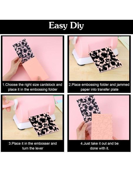 20 Carpetas de Relieve Plástico HekouJiub 15x10.5 cm Vintage