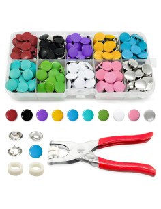 Broches de Metal PIGORY 803 Piezas para Tela 9.5mm DIY